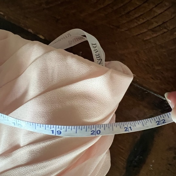EUC David's Bridal dress size 20 light pink bridesmaid - Picture 9 of 15